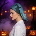 thumbnail image 6 of DORKASM Halloween Scrub Caps Women Caps Working Adjustable Tie Back Hats Black One Size, 6 of 6
