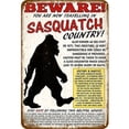 thumbnail image 1 of Placa Metal Vintage Sasquatch Pintura Hierro Rectangular Arte La Pared 20x30cm, 1 of 9