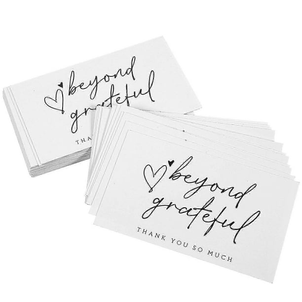 100Pcs Thank You Cards For Business Shopping Thanks Cards Paper Cards Decorative Thank You Cards
