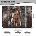 thumbnail image 7 of FOR U DESIGNS Tribal Geometric Aztec Horse Print Car Trunk Mat 29" x 39" Cargo Liner Non-Slip All Weather Durable Rear Protection for SUV Sedan Truck, 7 of 7