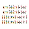 thumbnail image 3 of Miniature Model Railroad Figures Street Passenger People Model Architectural Sitting Standing Figures Toys Diorama Miniature Scenes Ornament 50pcs 100th, 3 of 7