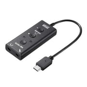 Sanwa Supply USB Audio Converter Adapter TypeC MM-ADUSBTC1