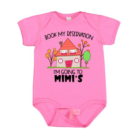 

Inktastic Book My Reservation! I m Going to Mimi s- House Gift Baby Boy or Baby Girl Bodysuit