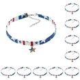 thumbnail image 2 of Minnieouse American Flag Chokers Necklace Flexible Trendy Necklaces Jewelry Decorations Day Star Valentines for Women Daily Wear Bandera 10piezas Minnieouse CBP502402, 2 of 5