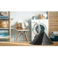 thumbnail image 2 of Ahgly Company Machine Washable Indoor Square Transitional Charcoal Black Area Rugs, 5' Square, 2 of 7