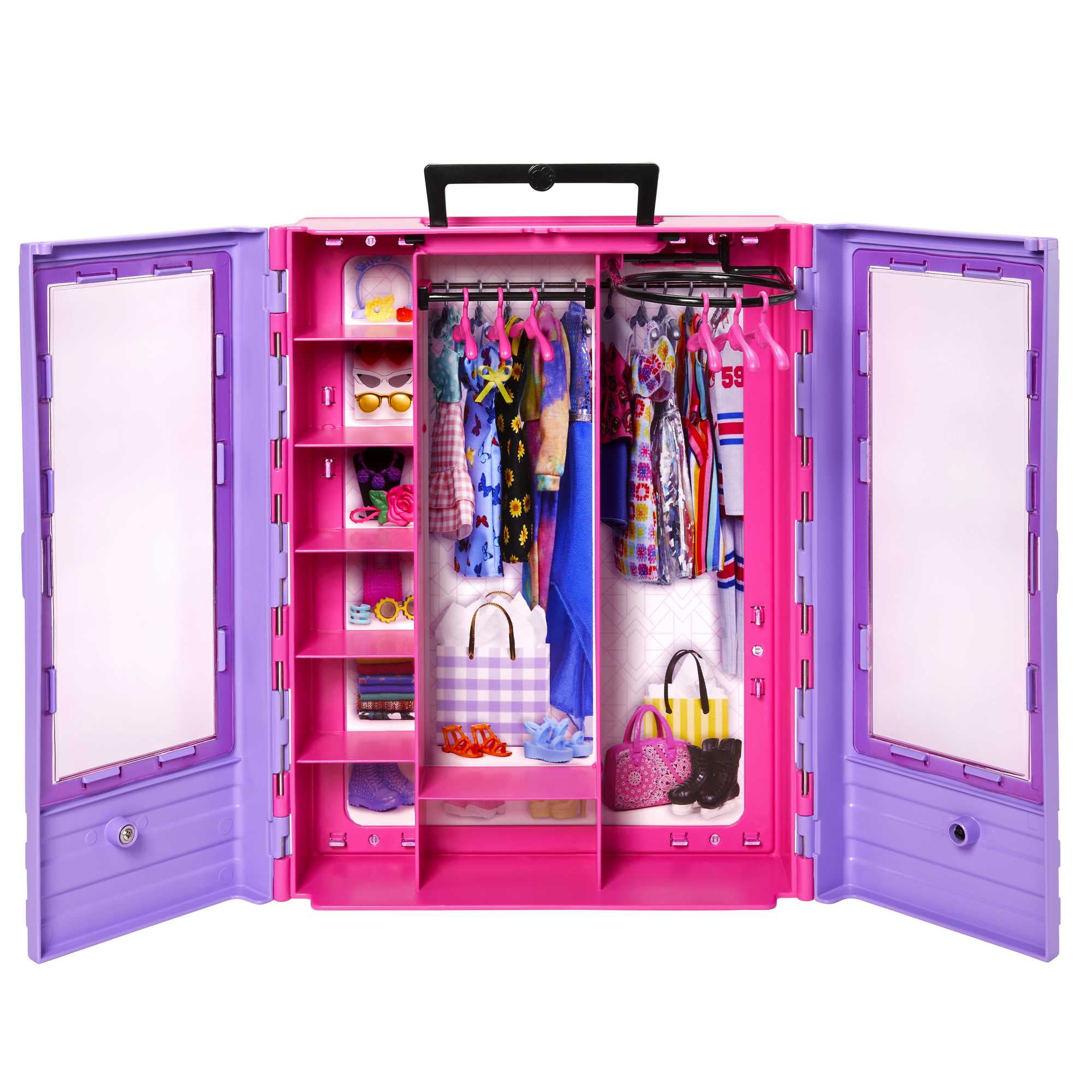 Barbie Fashionistas Doll and Ultimate Closet Playset with Clothes and Accessories
