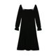 thumbnail image 1 of Vestido de terciopelo de manga larga, vestido largo de terciopelo para mujer, vestido largo de terciopelo, vestido largo de terciopelo, máxima confiabilidad, 1 of 9