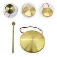 thumbnail image 4 of EeaseCA 1 Set Small Hand Copper Gong with Mallet Copper Gong Percussion Instrument, 4 of 8