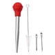 thumbnail image 2 of Herramienta portátil para sazonar pavos, bomba manual, herramientas de cocina con cepillo de limpieza para Rojo, 2 of 4