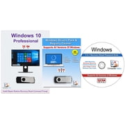 Computer Werx Windows 10 Professional 32/64 Bit Install Repair Restore Recovery USB with Key & Drivers Pack