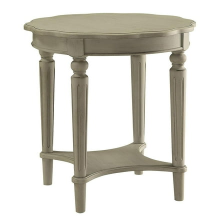 Fordon French Country-Inspired Occasional Table Set in Antiqued Slate Gray