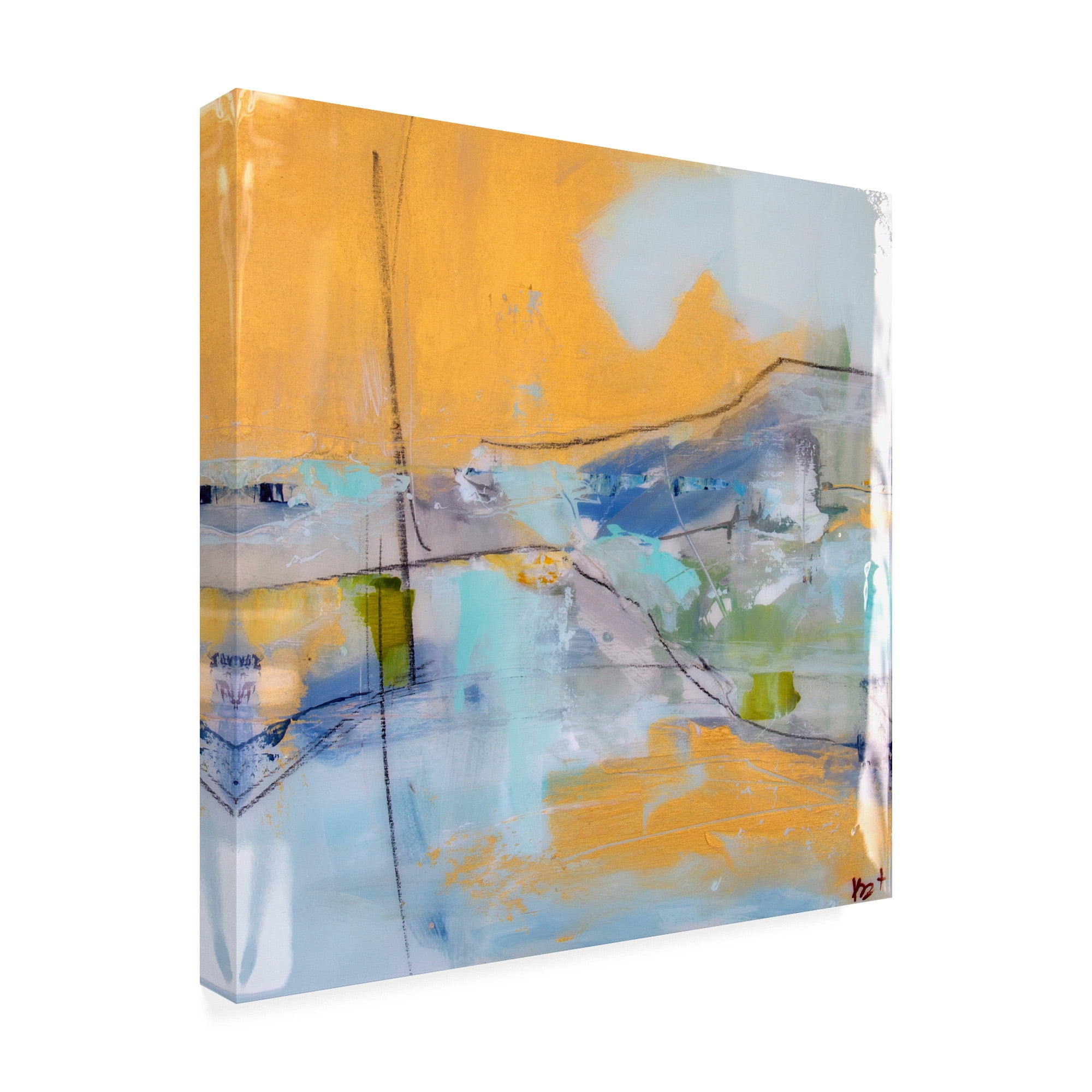 Trademark Fine Art 'Gold Hills' Canvas Art by Kym De Los Reyes