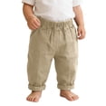 thumbnail image 6 of LYHaoo Boys Cargo Pants Style Casual Trousers With Multiple Pockets Comfortable Loose Fit Long Pants For Kids And Youth Outdoor School Wear School Pants for Boys(Yellow), 6 of 6