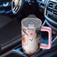 thumbnail image 5 of 30 oz Halloween Ghost Pumpkin Tumbler Insulated Stainless Tumbler, Spooky Bat Coffee Cup Water Bottle, Holiday Gift for Girls, 5 of 5
