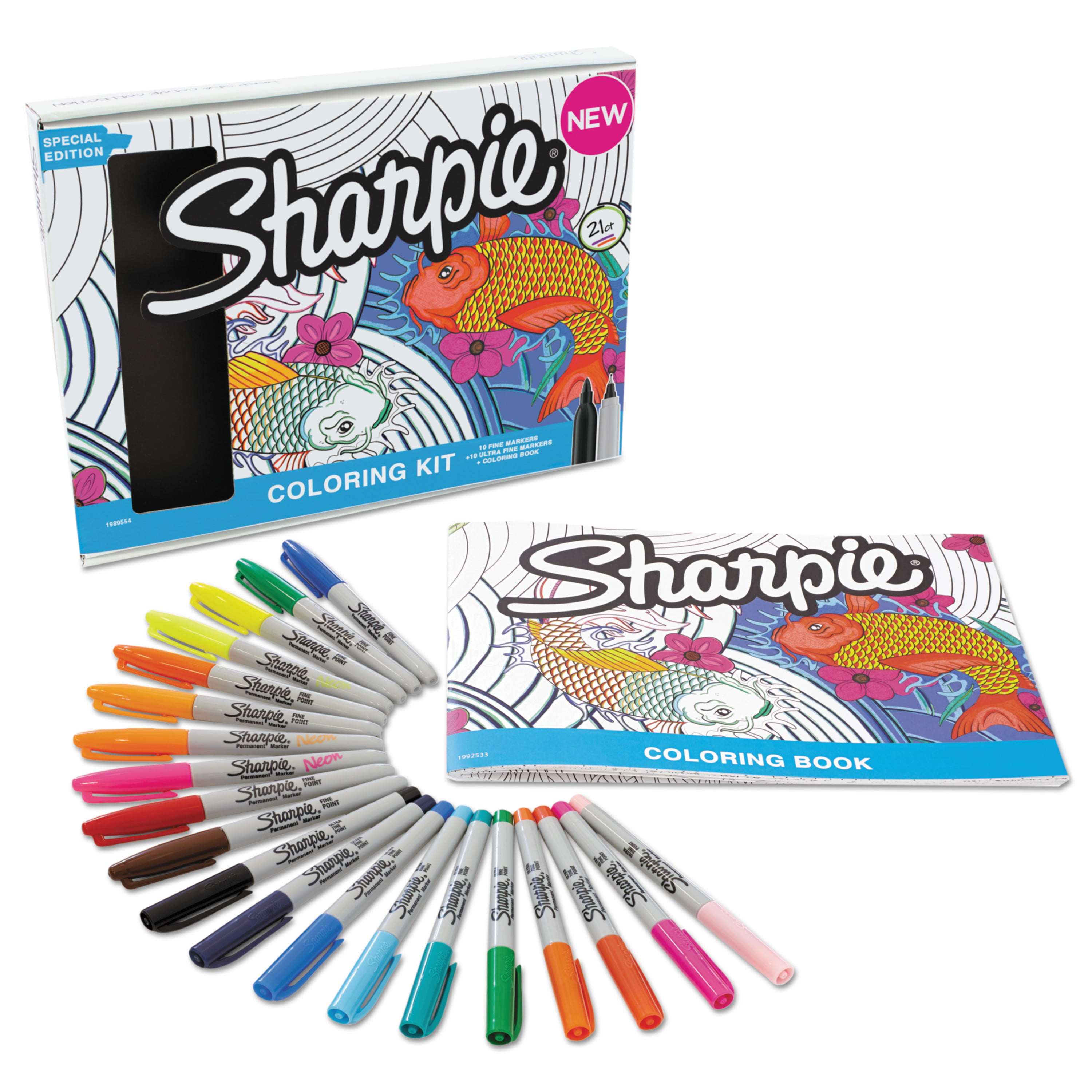 Sharpie Deep Sea Color Collection Coloring Kit