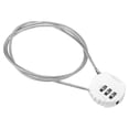 thumbnail image 1 of Uxcell Small Combination Lock 31.4 Inch, 1 Pack 3 Digit Padlock for Gym Locker, White, 1 of 6