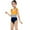 Girls, variant on Odeerbi Mommy and Me Swimsuits Two Piece Bikini Set for Toddler Girls Parent-Child Child Beachwear High Waist Backless Bathing Suit Yellow