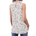 thumbnail image 4 of HAPIMO Women's Summer Tank Tops Relaxed Fit Camis Vest O-Neck Blouse Ruffle Ruched Trim Camisole Sleeveless Shirts for Girls Bohemia Floral Print Tops Savings White S, 4 of 5