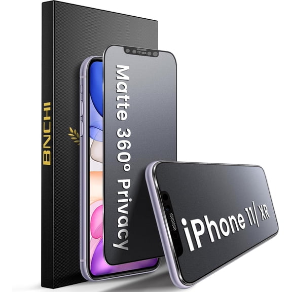 2 Pack for iPhone 15 Pro 360 Privacy Matte Screen Protector, Horizontal and Vertical All Around Anti-Spy 9H Tempered Glass Film, Anti-Glare, Smooth as Silk, Scratch Resistant