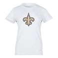 thumbnail image 1 of NFL Playera Aficionado Básica New Orleans Saints Blanco para Mujer, Talla Chica, 1 of 5