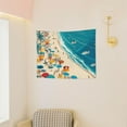 Beach holiday map Tapestry wall hanging art tapestry is suitable for