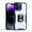 Navyblue, variant on ELEHOLD Hybrid Case for iPhone 14 Pro 6.1 inch Crystal Clear Back Acrylic + TPU Shockproof Full Protective Cover with Ring Holder Kickstand Slim Case,Purple