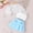 E334-Blue, variant on Children's Solid Color Three Piece Set Hollow Long Sleeve Crew Neck Blouse Camisole Top Button Pleated Skirt, Spring Summer Casual Suit