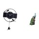 thumbnail image 1 of Reloj de pared,Reloj de pared colgante con forma de pájaro,de acrílico negro.,Figura de escritorio,Estatua de pavo real en estante,escritorio,decoración del hogar,Figuras decorativas, 1 of 8