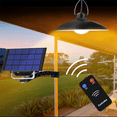 thumbnail image 3 of Lámpara colgante solar con control remoto para exteriores e interiores, iluminación solar para camping, jardín y patio, 3 of 8