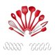 thumbnail image 1 of 20 pcs Silicone Kitchen Utensils,Cooking Tool Set Heat Resistant Silicone Kitchenware, Non-Stick Kitchen Baking Tools 10 Sets + 10 S Hooks - Red, 1 of 5