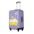 thumbnail image 2 of Kdxio Corgi Washing in Bathtub Pattern Luggage Cover for Travel,Elastic and Durable,Fits 18-32 Inch,Anti-Scratch Suitcase Protector, 2 of 9