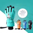thumbnail image 2 of Guantes de esquí para niños, guantes de snowboard impermeables, guantes cálidos de invierno para niños, unisex, L, 3, 2 of 5