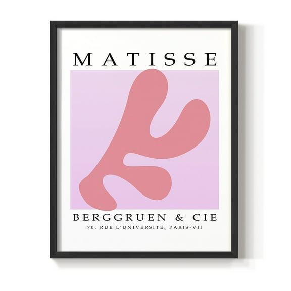 Matisse CCCLIII in Black Solid Wood 8 x 10 Framed Print