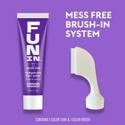 Fun In by Sun In, One Day Temporary Hair Color Washable Brush In System, Purple, Unisex, 1 oz