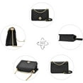 thumbnail image 3 of Bolsos cruzados de mujer Bolsos de mano pequeños Bolsos de hombro de piel Carteras de mujer Bolsos de noche Cartera acolchada con correa de cadena Xemadio OTTO-WX-0020, 3 of 8