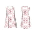 thumbnail image 7 of Honeii Christmas Snowflakes Print Women's Sleeveless Dress, Loose Fit Casual Dress for Women, Summer Fashion Dress, 7 of 7