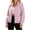 Pink, variant on Women's Lightweight Zip Up Hooded Jacket Stand Collar Long Sleeve Elastic Cuff Jacket Loose Fit Casual Travel Coat with Zip Pockets Yellow