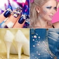 thumbnail image 5 of Jollin Pegamento Fix Flatback Rhinestones Cristal Diamantes Gemas Para Nail Art Crafts Decoraciones Ropa Zapatos (Ss16 1440Pcs Transparente Ab), 5 of 5