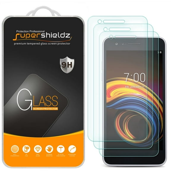 [3-Pack] Supershieldz for LG Aristo 3 Tempered Glass Screen Protector, Anti-Scratch, Anti-Fingerprint, Bubble Free