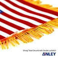 thumbnail image 2 of Anley 4 X 6 Inch USA Fringy Window Hanging Flag - Mini Flag Banner & Car Rearview Mirror Décor - Fringed & Double Sided - American Hanging Flag with Suction Cup, 2 of 7