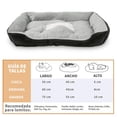 thumbnail image 4 of Cama Rectangular para Mascotas S Negra 50x40 - Comodidad y Estilo para Perros y Gatos | Modelo 600221, 4 of 4