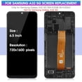 thumbnail image 3 of ARSSLY for Samsung Galaxy A32 5G Screen Replacement for Galaxy A32 5G LCD for Samsung A32 5G Display for SM-A326B SM-A326U Digitizer Touch Screen Assembly Repair Parts with Frame(Not for A32 4G/A12), 3 of 9