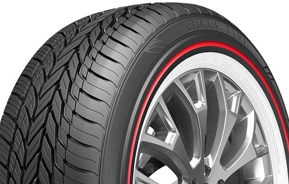 1 Vogue Tyres Custom Built Radial 245/40R20 99V Red/White Sidewall Tires 460AA 0.3117.065 / 245/40/20 / 2454020