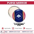 thumbnail image 2 of Purse Mirror - State Flag Mississippi - USA | Compact Travel Mirror, Everyday Cosmetic Accessory, Collectible Souvenir, 2 of 9