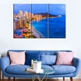 thumbnail image 3 of TISHIRON 3PCS Framed Canvas Wall Art Set,42"x28" Hawaii Landscape Canvas Art Decor, 3 of 7