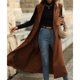 thumbnail image 5 of Abrigo Con Cuello Vuelto, Abrigo Sin Mangas, Elegante, Suave, Con Doble Botonadura, Bolsillo De Color Puro, A La Moda Para El Trabajo De Oficina Para Dama ANGGREK Otros, 5 of 6