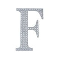 thumbnail image 2 of BalsaCircle 6" Silver Solid Letter F Self-Adhesive Rhinestones Gems Sticker, 2 of 7