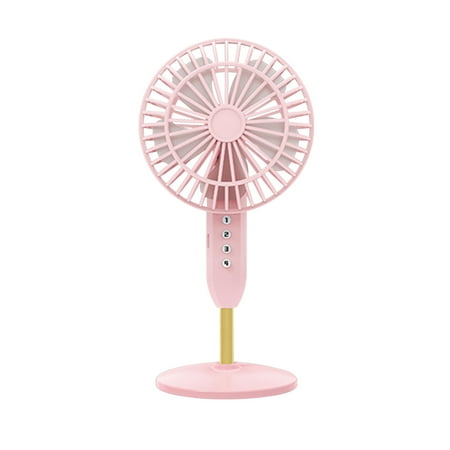 

Henpk Portable Fan Personal Fan Desktop USB Portable Rechargeable Fan Large Wind Power Student Dormitory Small Ultra-quiet Desktop Electric Fan on Clearance