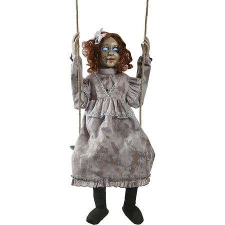 Swinging Decrepit Doll Animated Halloween Decoration