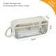 thumbnail image 2 of Estuche para lápices transparente minimalista de 2 piezas, estuche para lápices de gran capacidad, bolsa de papelería: 21 * 9 * 7 cm blanco crema, 2 of 5